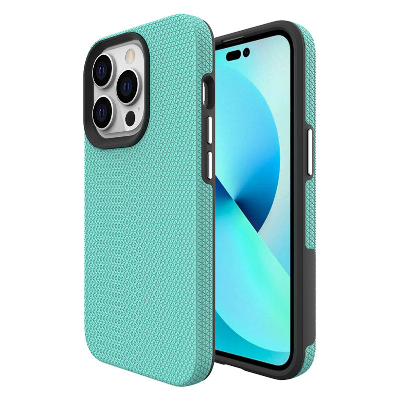 Case for iPhone 1-13 Pro Max Plus  Shockproof triangular textured grip with magnetic mount, wireless charging compatible phone case